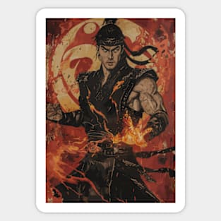 Liu Kang Mortal Kombat Sticker